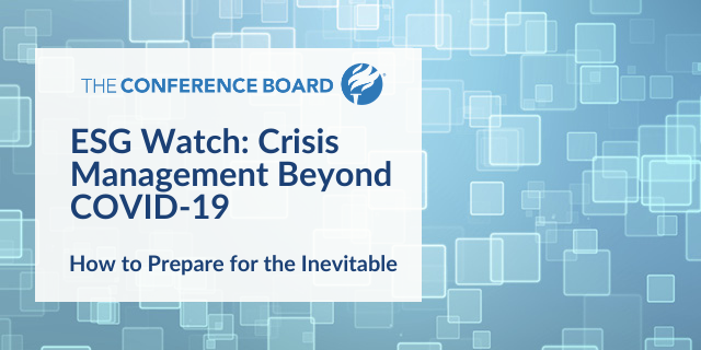 ESG Watch: Crisis Management Beyond COVID-19